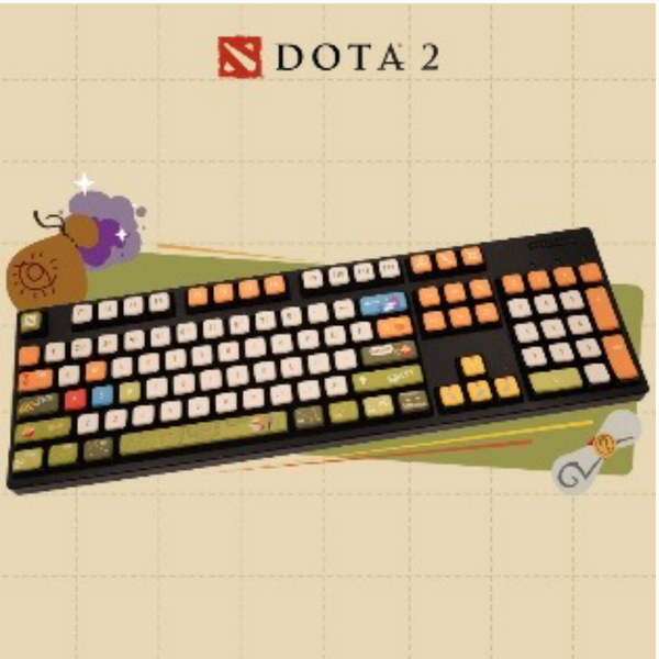 DOTA2 Bounty Hunter Themed Keycap Set